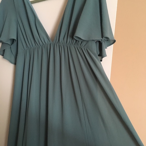 Show Me Your Mumu Faye flutter dress silver sage - Picture 4 of 6